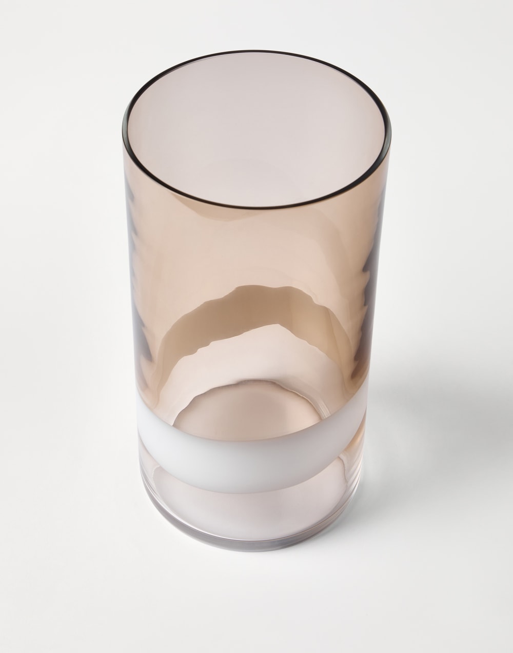 Murano glass striped vase Natural Lifestyle - Brunello Cucinelli