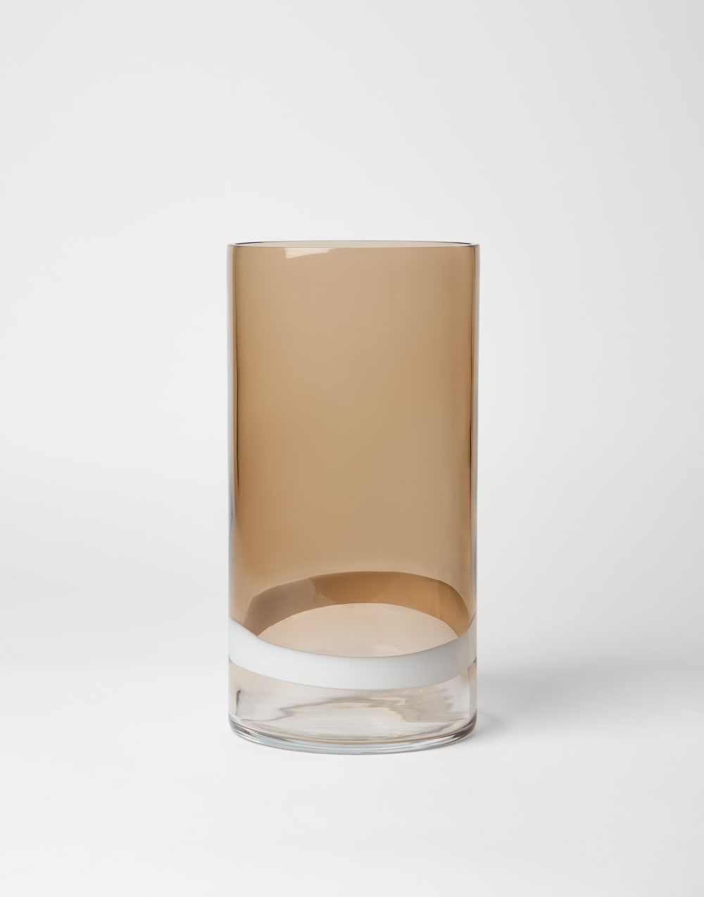 Murano glass striped vase Natural Lifestyle - Brunello Cucinelli