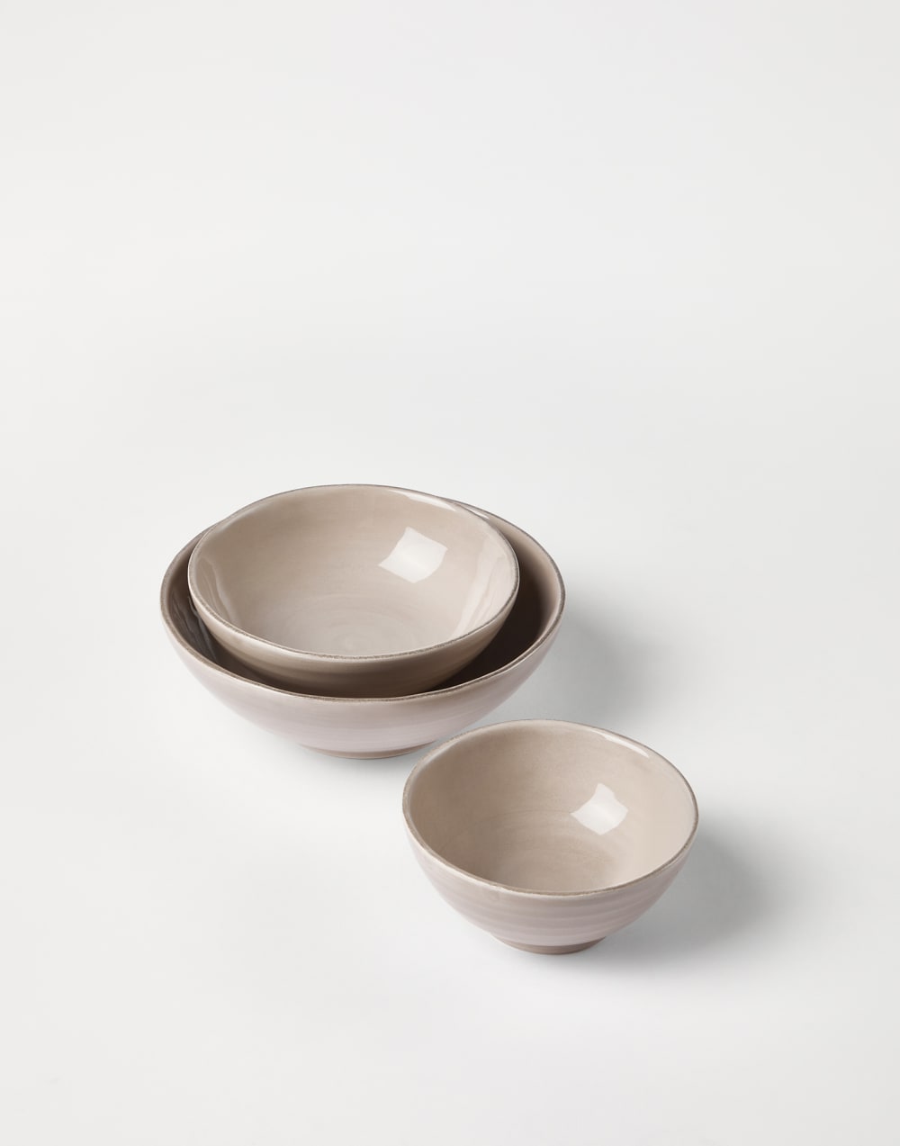 3-piece bowl set Brown Lifestyle - Brunello Cucinelli