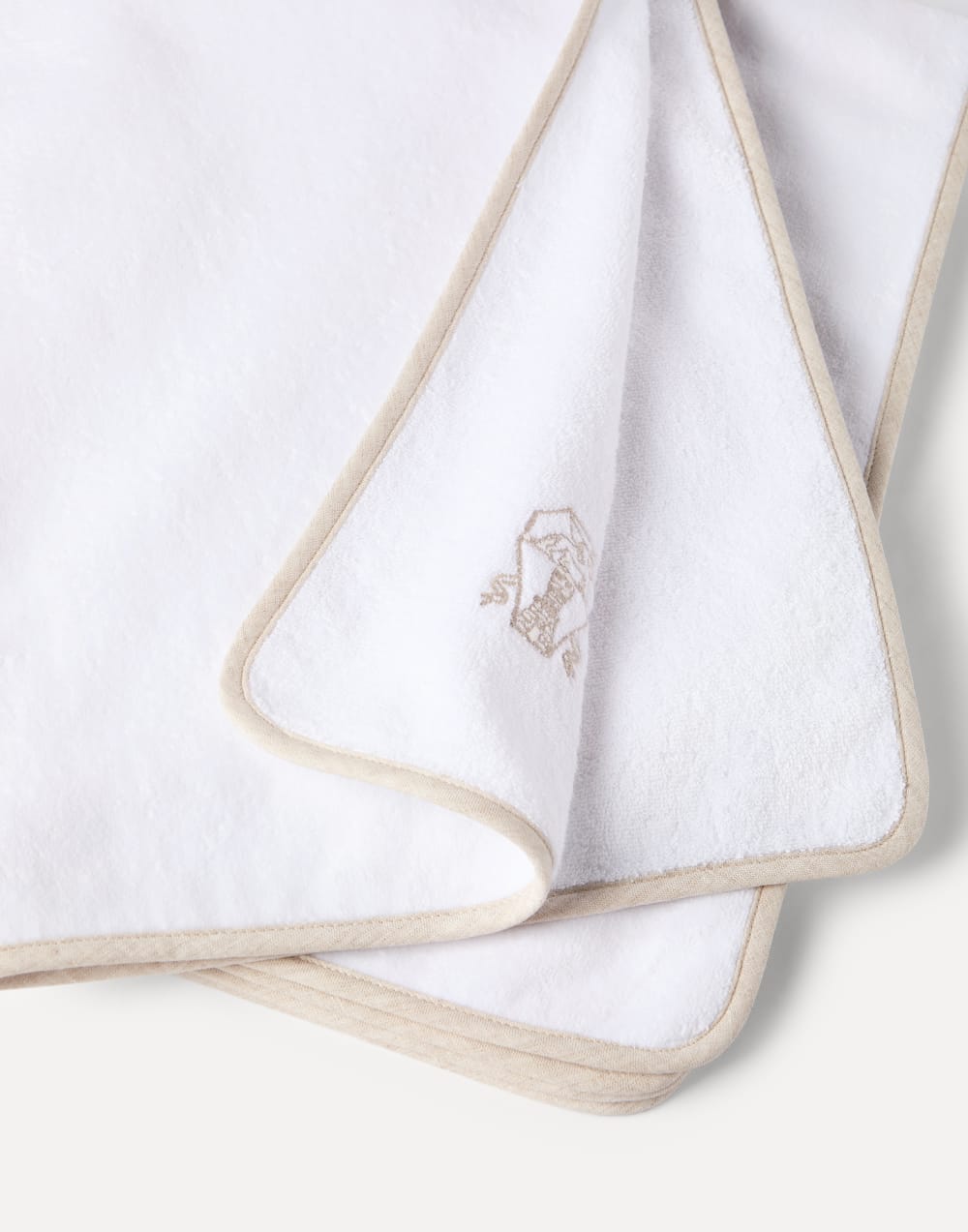 2-piece terrycloth towel set White Lifestyle - Brunello Cucinelli