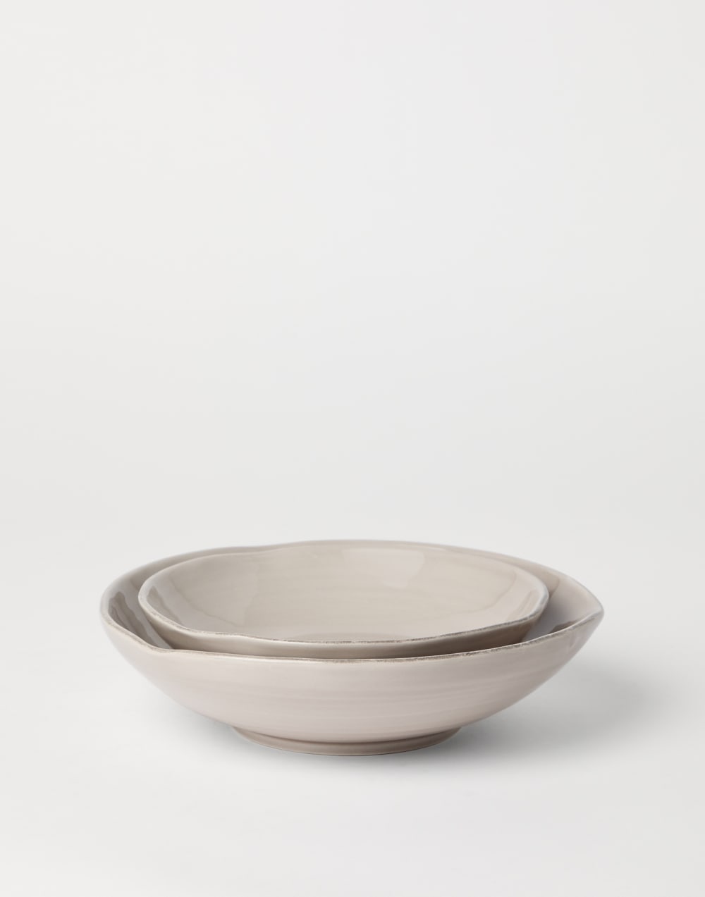 Set of deep plates Brown Lifestyle - Brunello Cucinelli