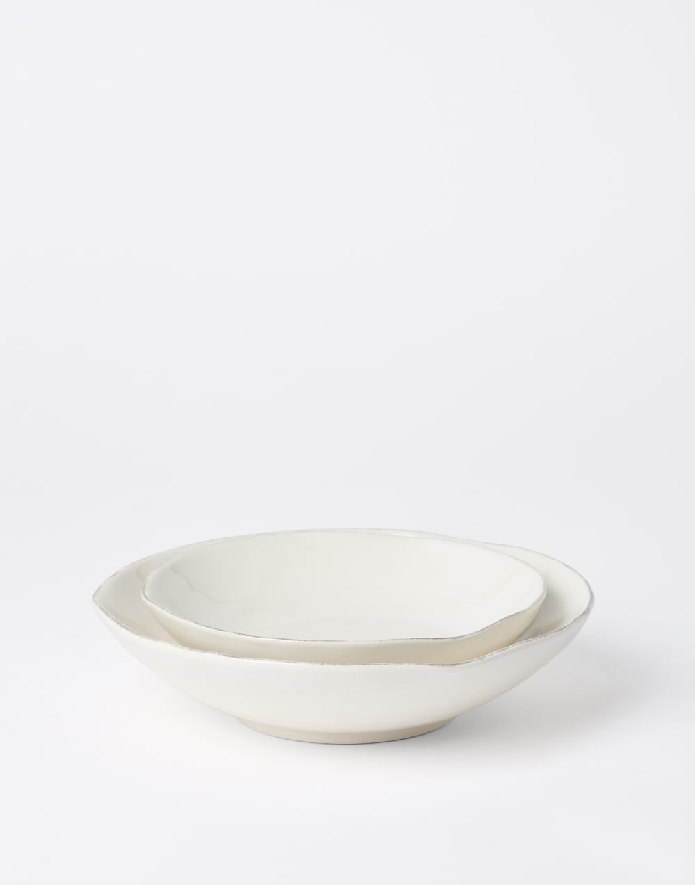 Set of deep plates Milk Lifestyle - Brunello Cucinelli