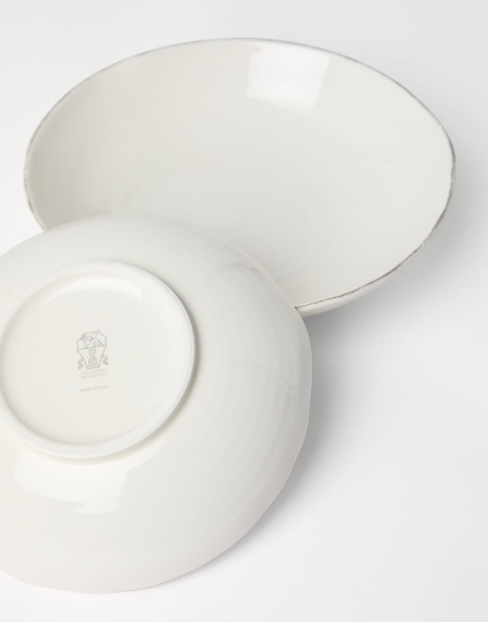 Set of deep plates Milk Lifestyle - Brunello Cucinelli