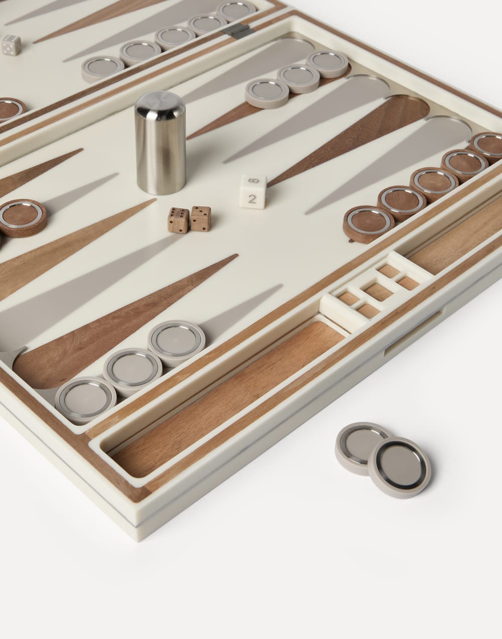 Backgammon set Beige Lifestyle - Brunello Cucinelli