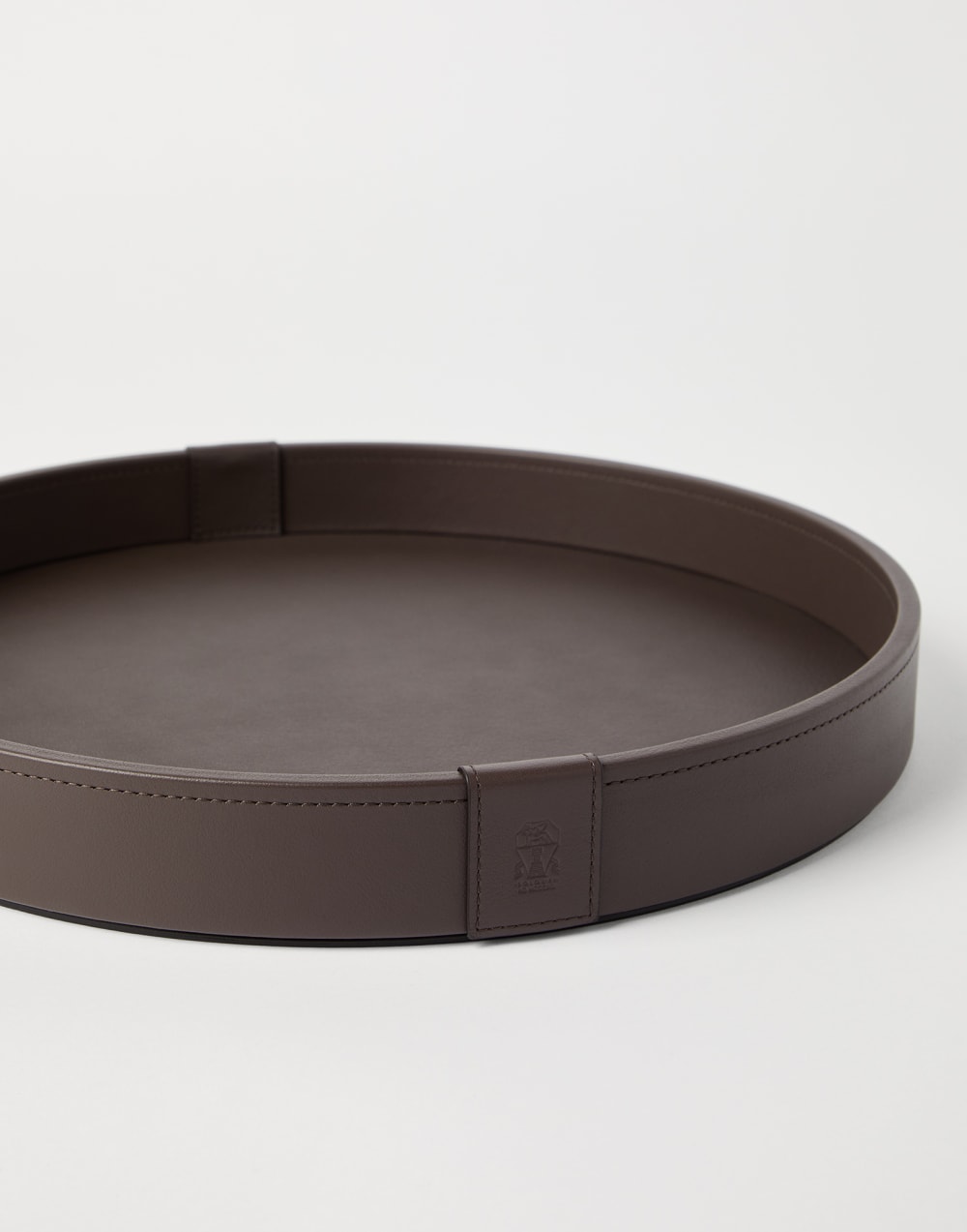 Wood and leather tray Cigar Lifestyle - Brunello Cucinelli