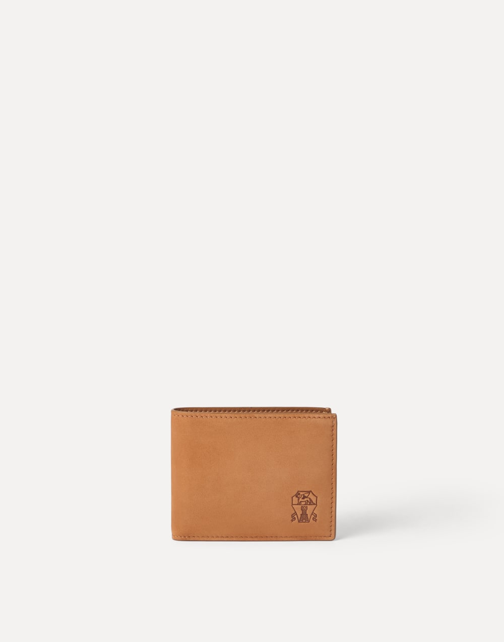Nubuck wallet Cognac Man - Brunello Cucinelli