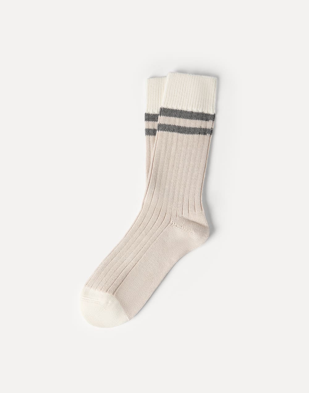 Cotton socks with stripes Buff Man - Brunello Cucinelli