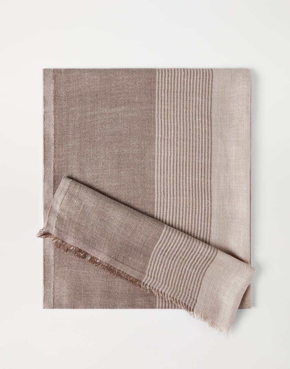 Linen and silk scarf Yuta Man - Brunello Cucinelli