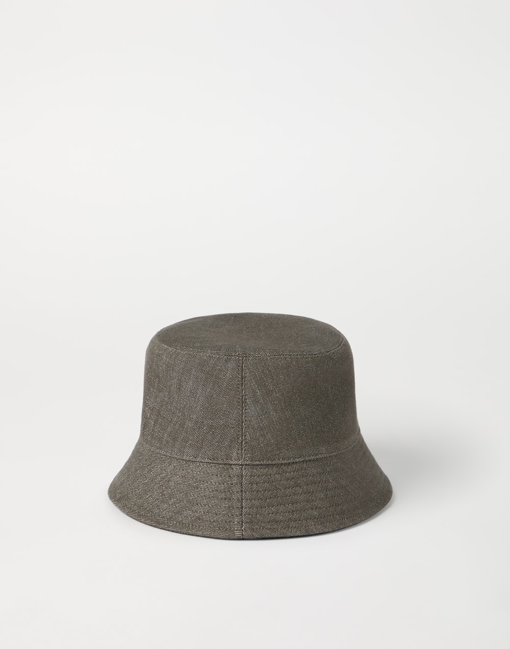 Bucket hat with logo Green Woman - Brunello Cucinelli