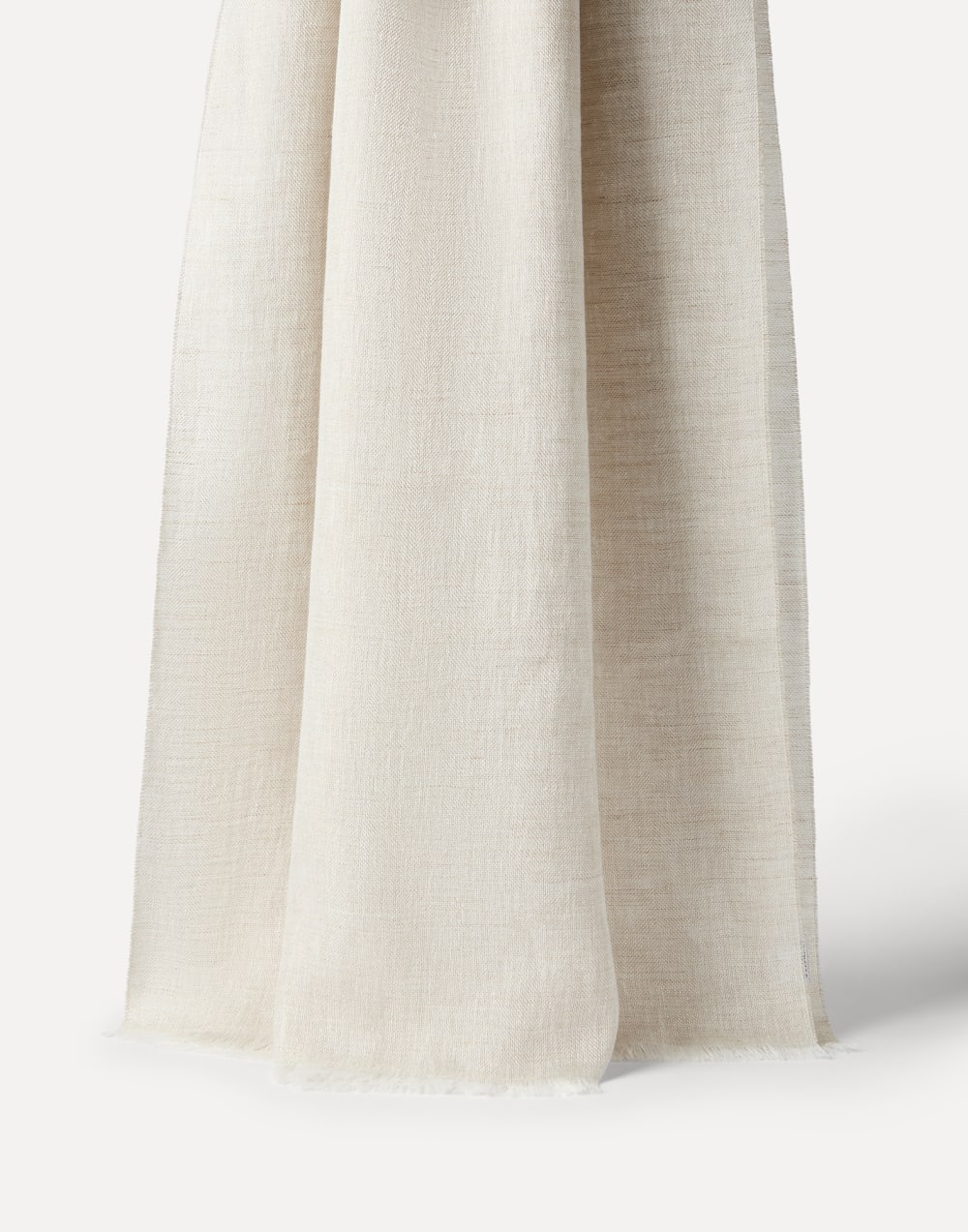 Bufanda de lino Sparkling Beige Mujer - Brunello Cucinelli