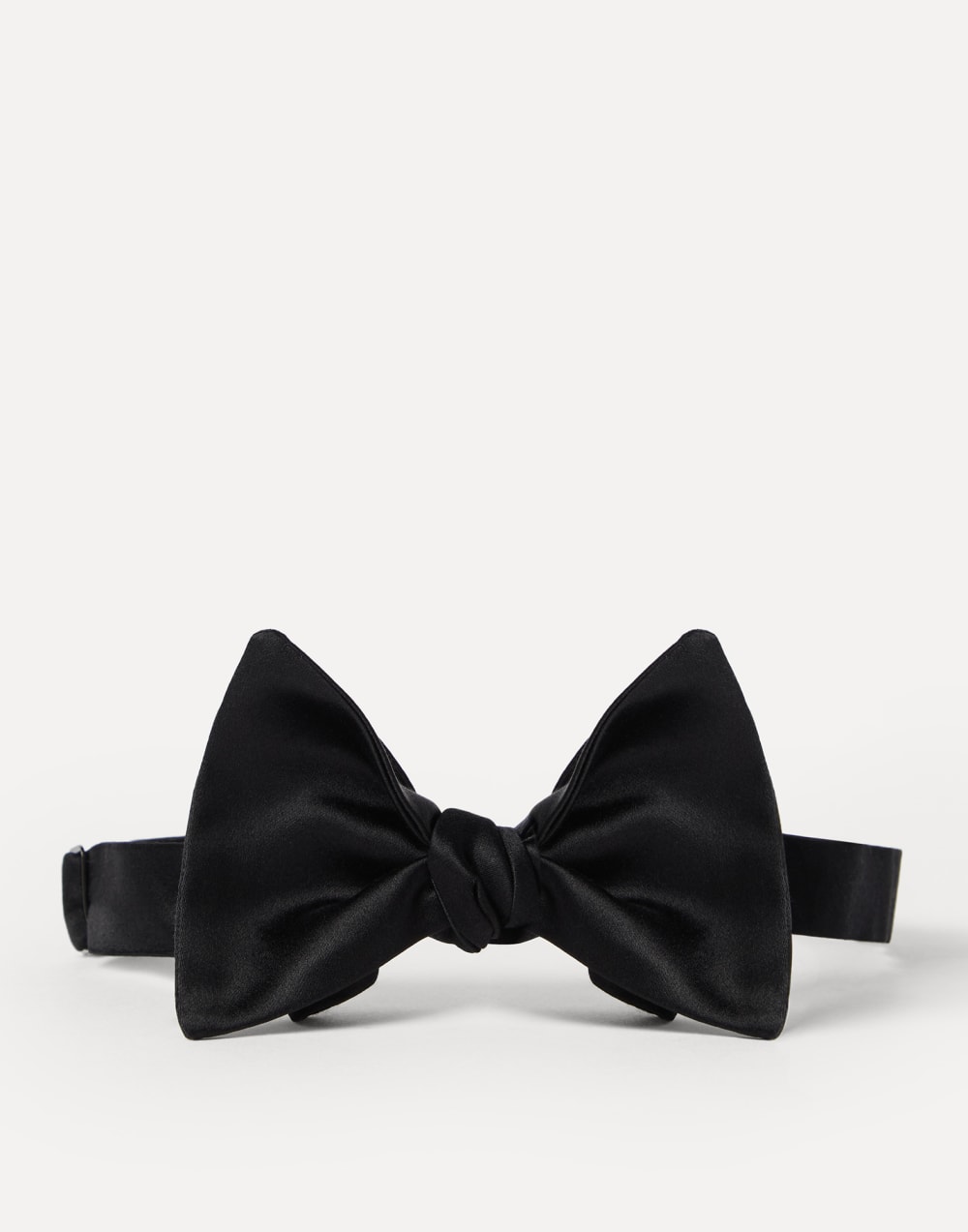 Cotton and silk satin bow tie Black Man - Brunello Cucinelli