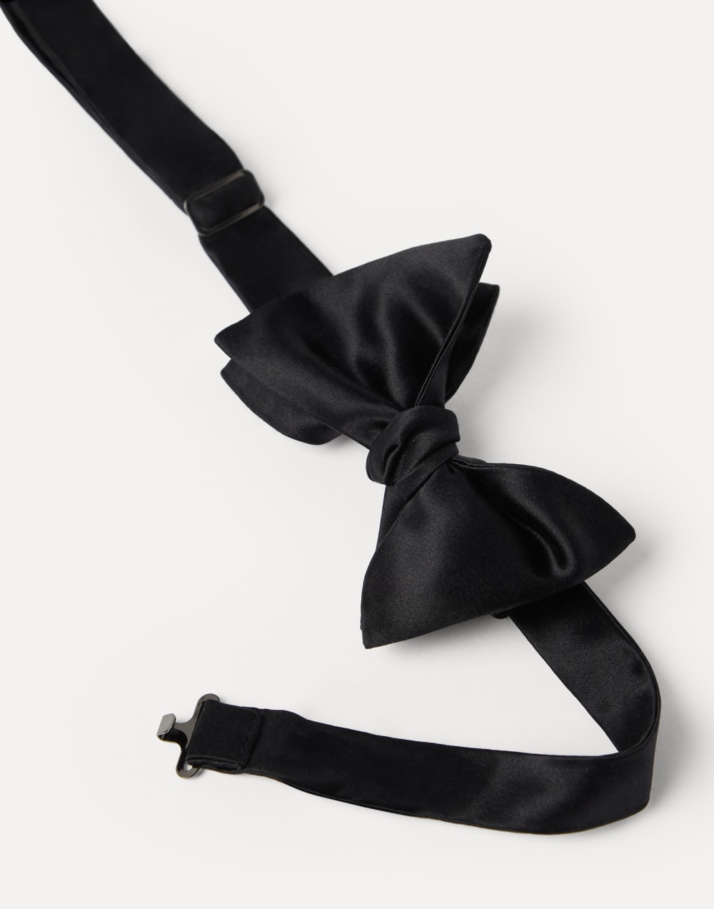 Cotton and silk satin bow tie Black Man - Brunello Cucinelli