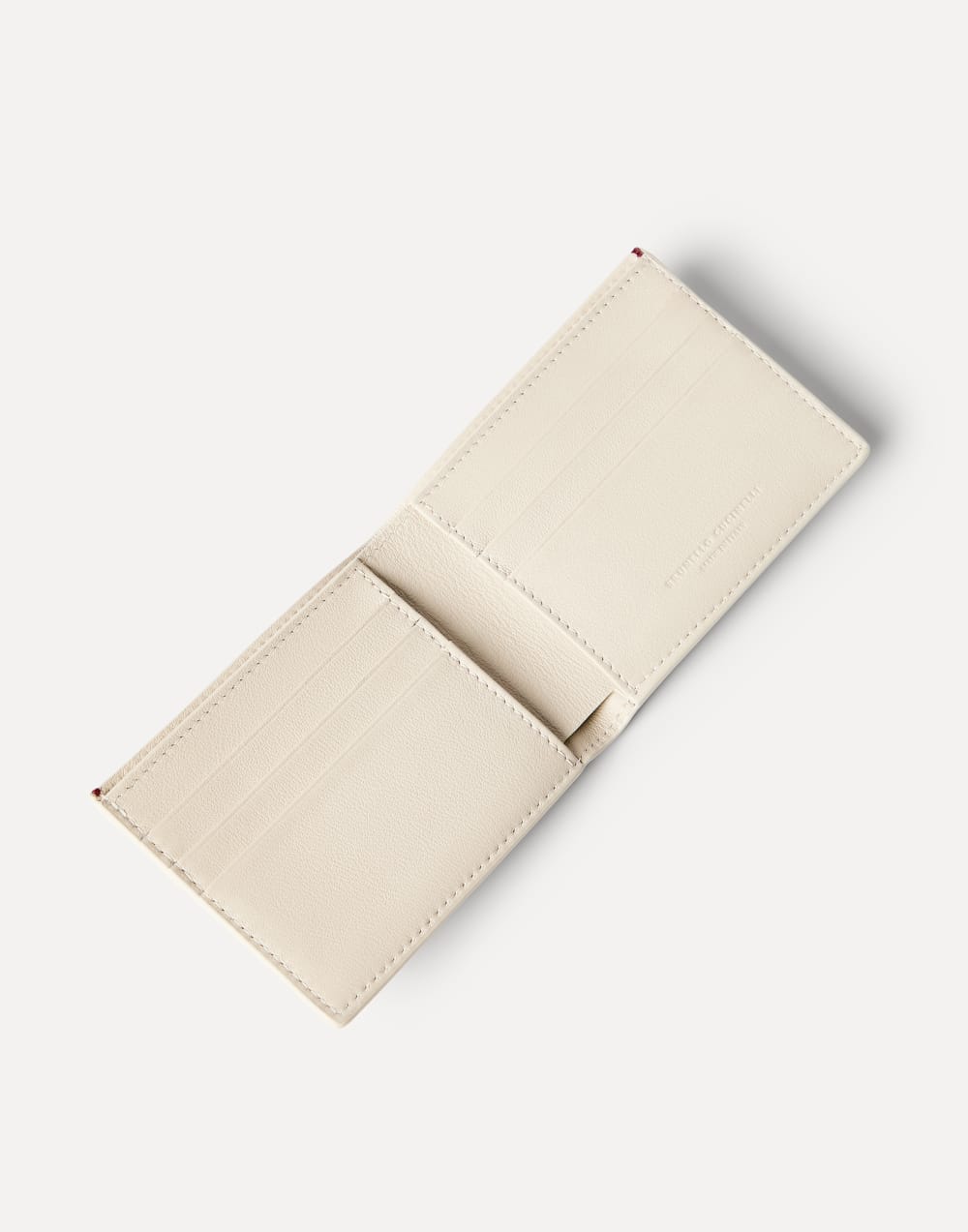 Calfskin wallet Chalk Man - Brunello Cucinelli