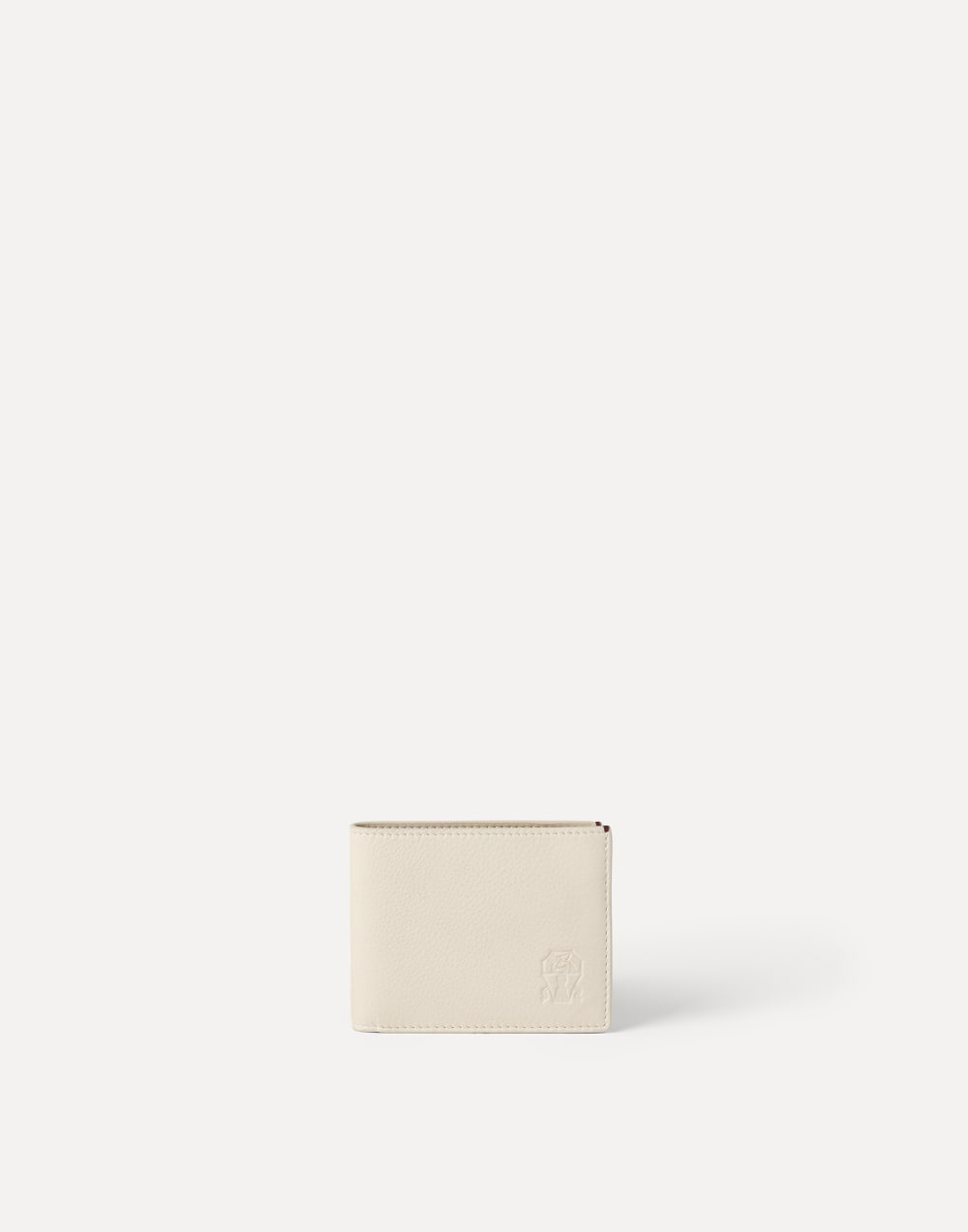 Calfskin wallet Chalk Man - Brunello Cucinelli