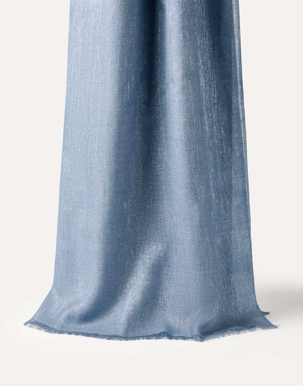 Sparkling scarf Blue Woman - Brunello Cucinelli