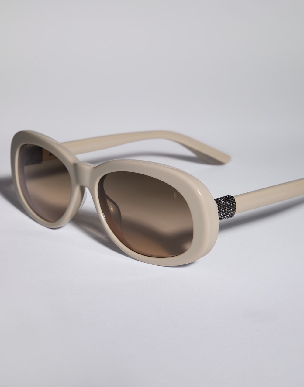 Lunettes de soleil Claire en acétate Beige Lunettes - Brunello Cucinelli