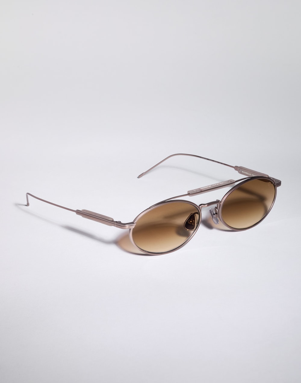 Lunettes de soleil en titane Or Rose Lunettes - Brunello Cucinelli