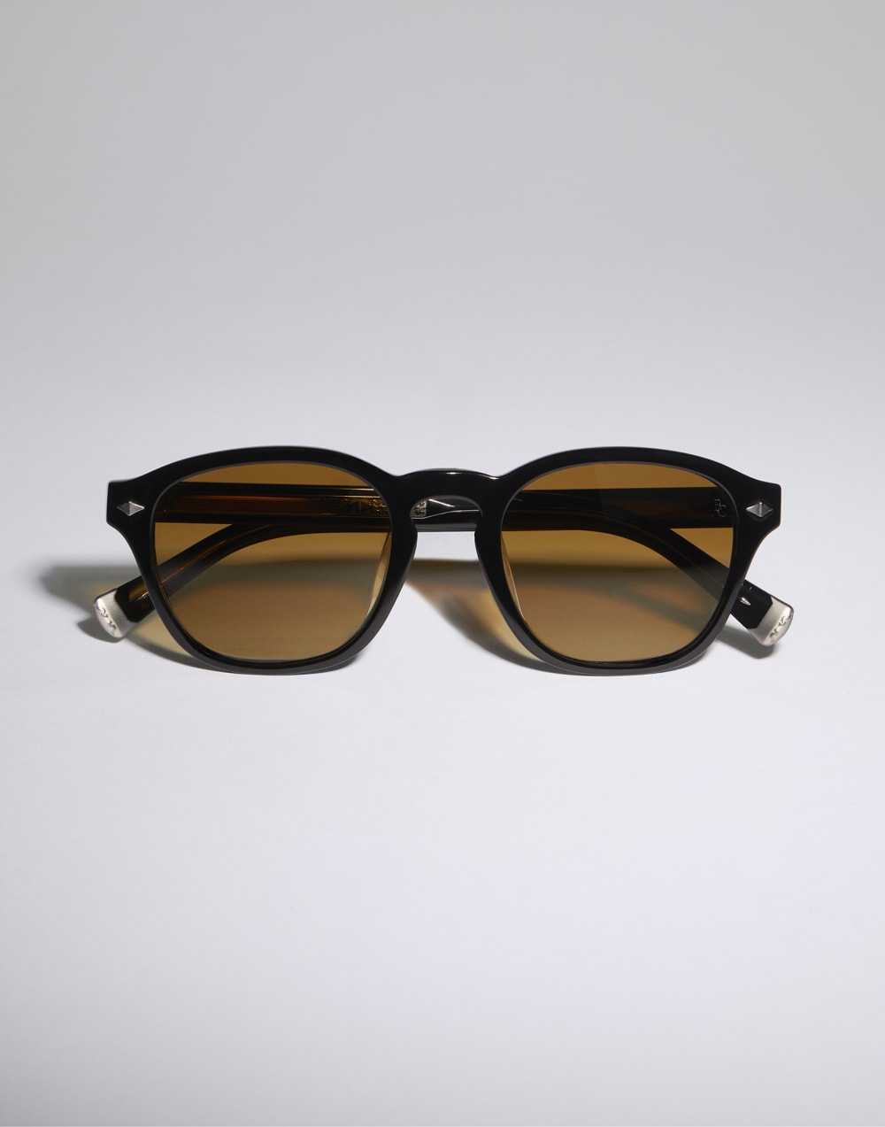 Lunettes de soleil rondes en acétate Noir Lunettes - Brunello Cucinelli