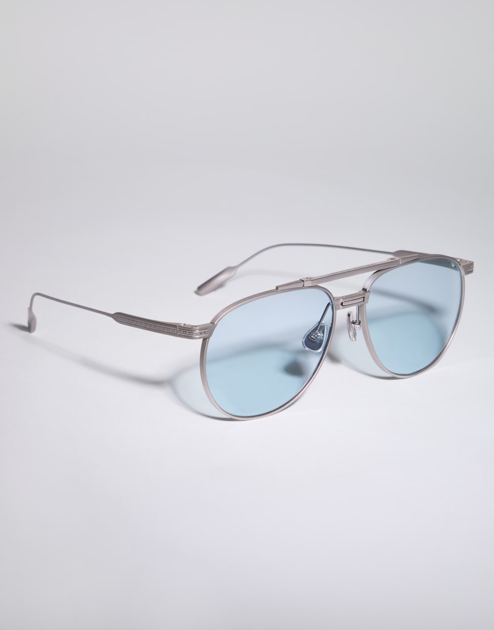 Occhiale da sole con lenti fotocromatiche Argento Satinato Occhiali - Brunello Cucinelli