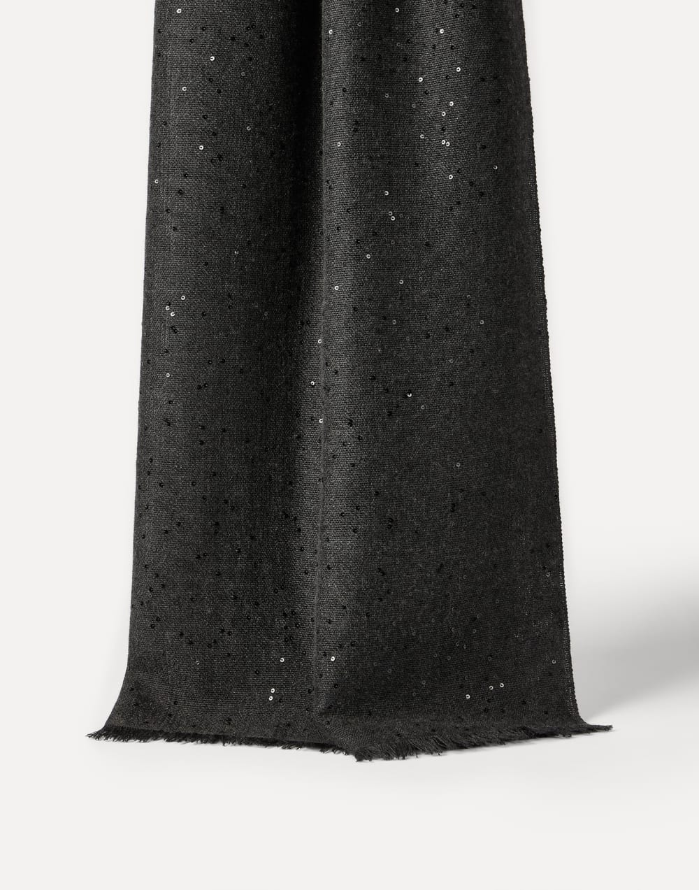 Schal aus Kaschmir und Diamant-Seide Schwarzgrau Damen - Brunello Cucinelli