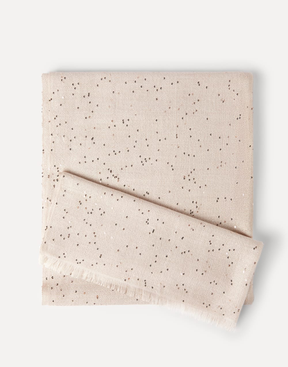 Cashmere and silk Diamond yarn scarf Oat Woman - Brunello Cucinelli