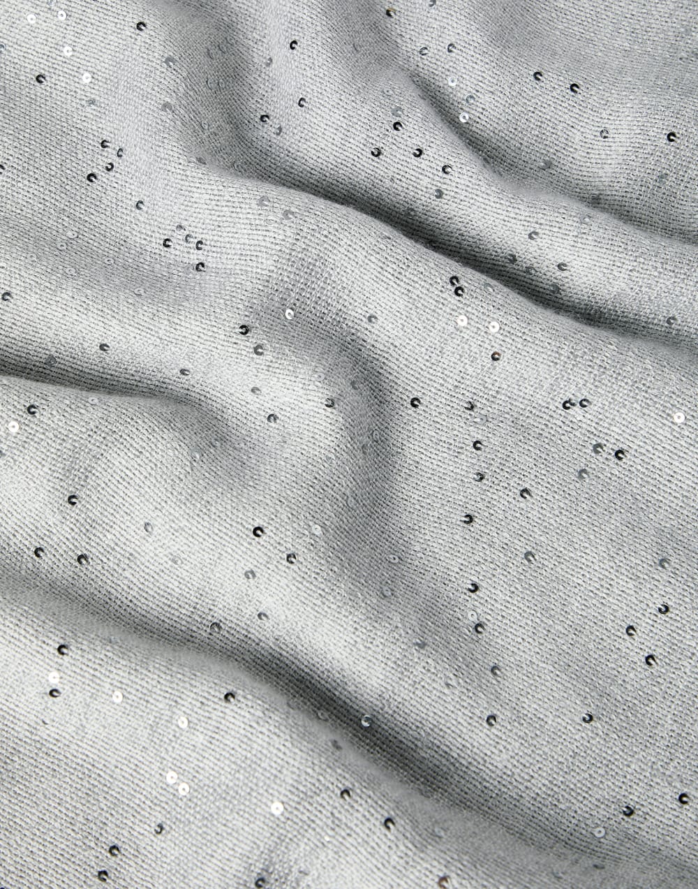 Cashmere and silk Diamond yarn scarf Light Grey Woman - Brunello Cucinelli