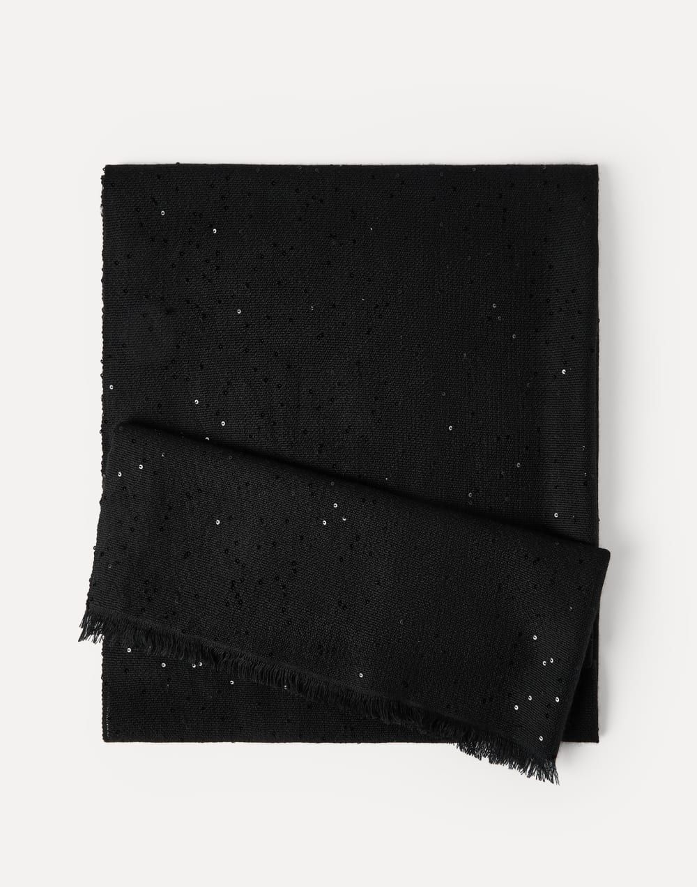 Cashmere and silk Diamond yarn scarf Black Woman - Brunello Cucinelli