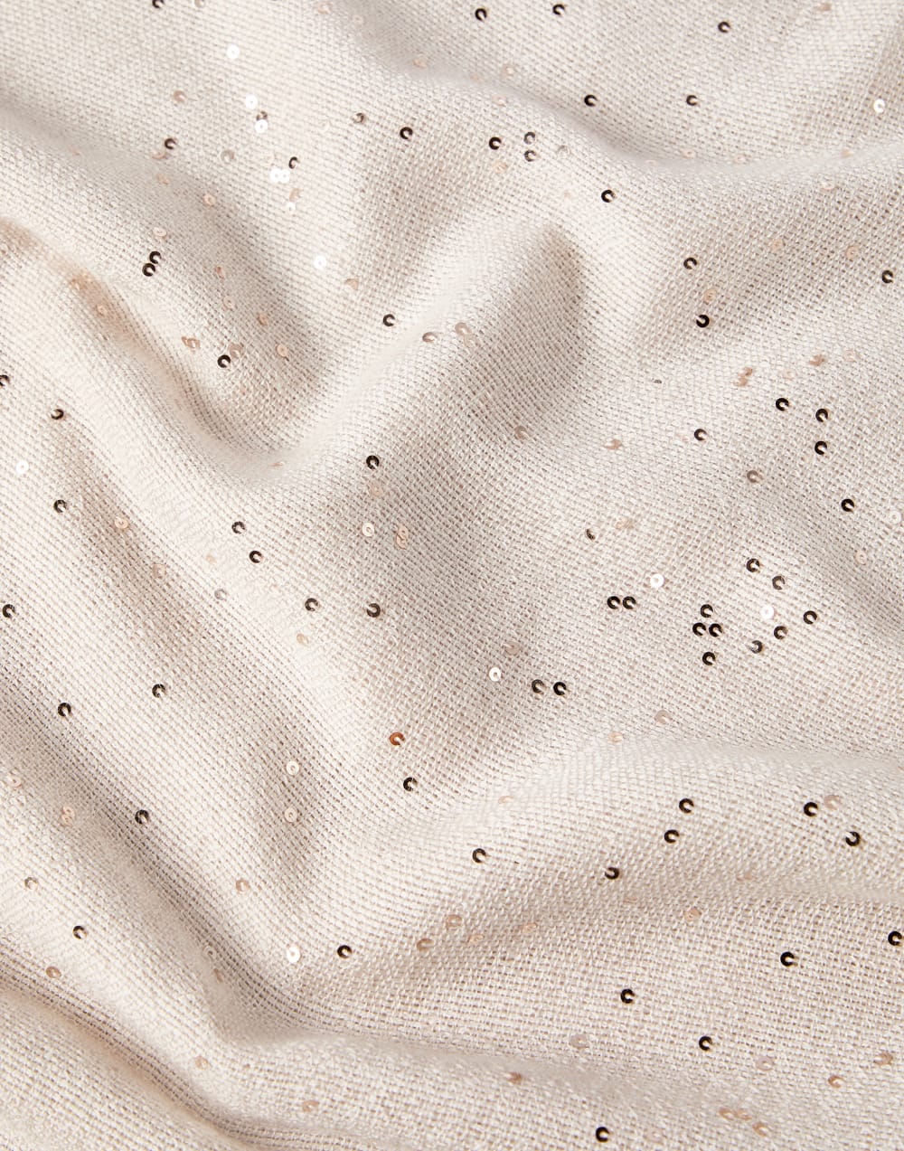 Cashmere and silk Diamond yarn scarf Oat Woman - Brunello Cucinelli