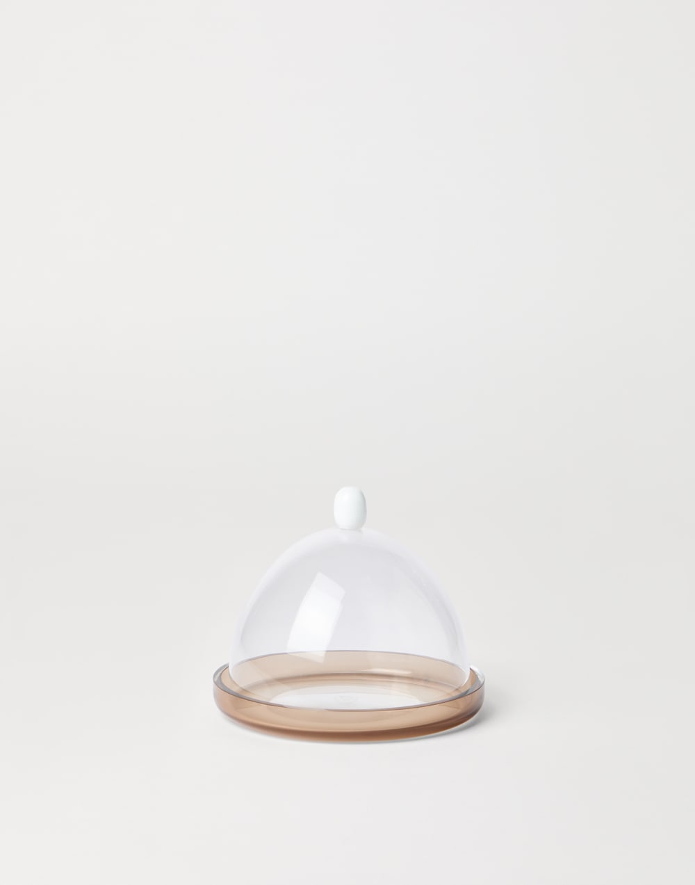 Murano glass plate and cloche set Natural Lifestyle - Brunello Cucinelli