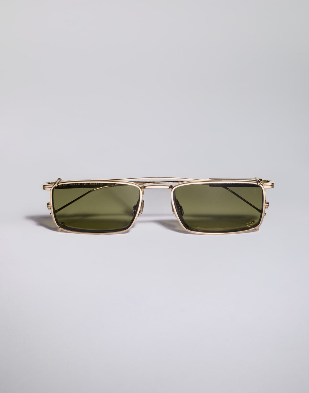 Gafas chapadas en oro de 18 kt con clip-on Oro Gafas - Brunello Cucinelli