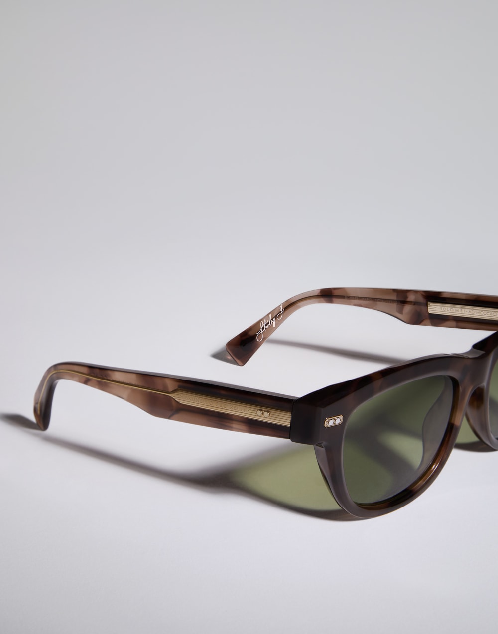 Stanley J. acetate sunglasses Havana Chocolate Eyewear - Brunello Cucinelli