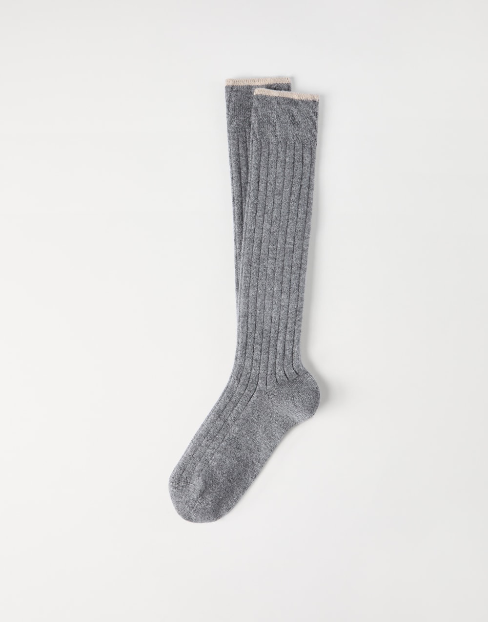 Cashmere knit socks Medium Grey Man - Brunello Cucinelli