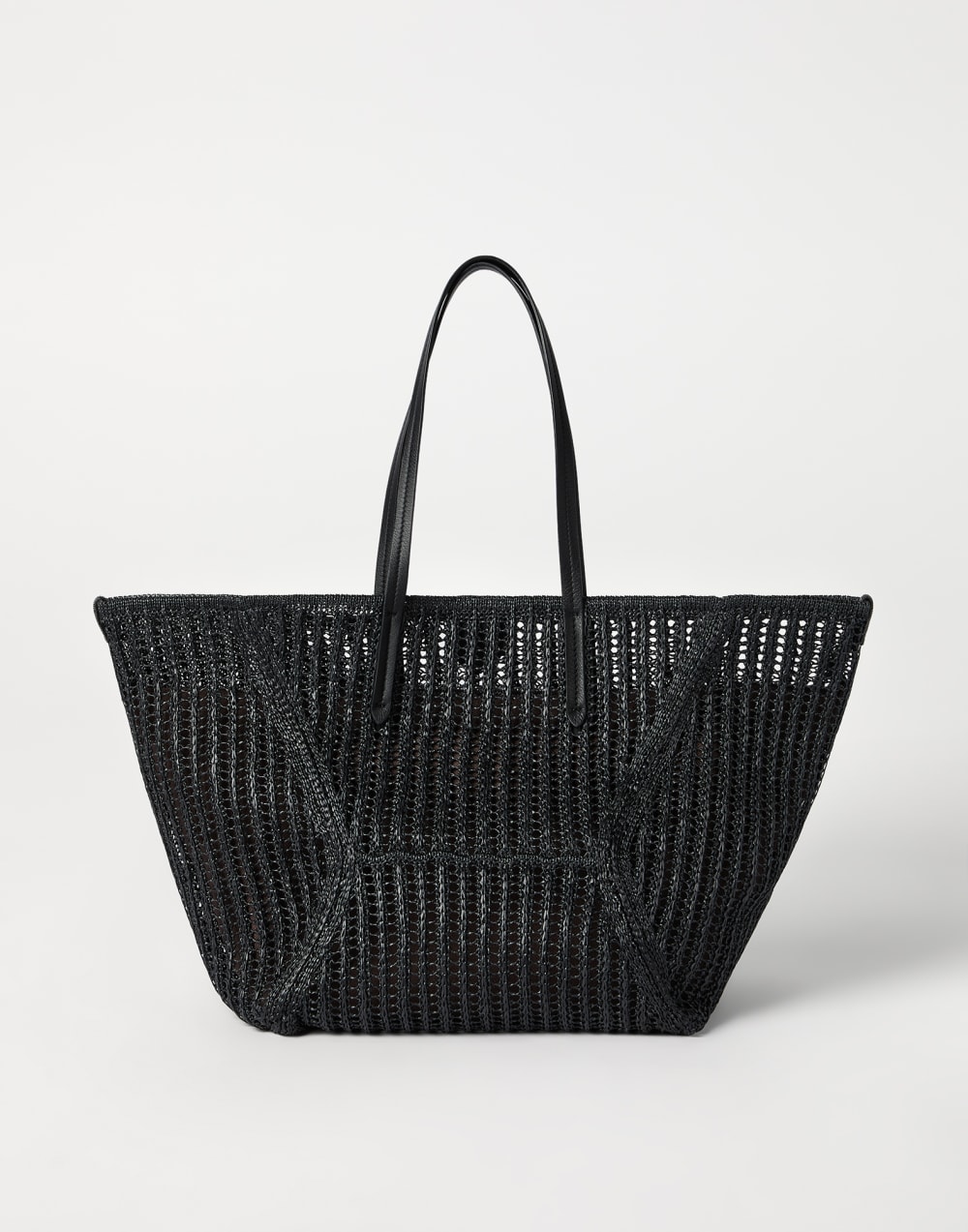 Techno raffia BC Duo bag Black Woman - Brunello Cucinelli