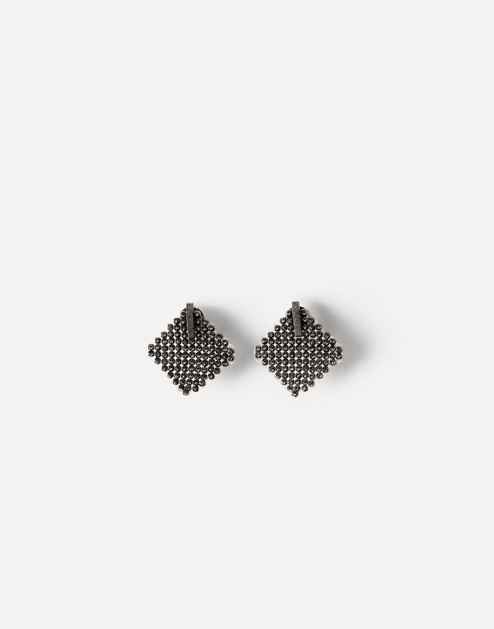 Silver earrings Lignite Grey Woman - Brunello Cucinelli