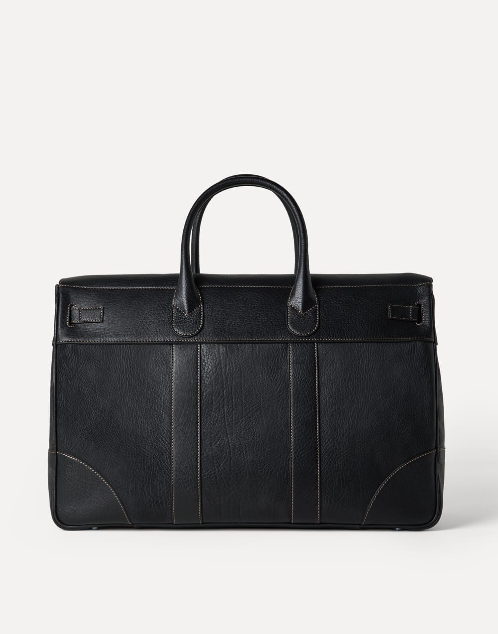 Grained calfskin country bag Black Man - Brunello Cucinelli