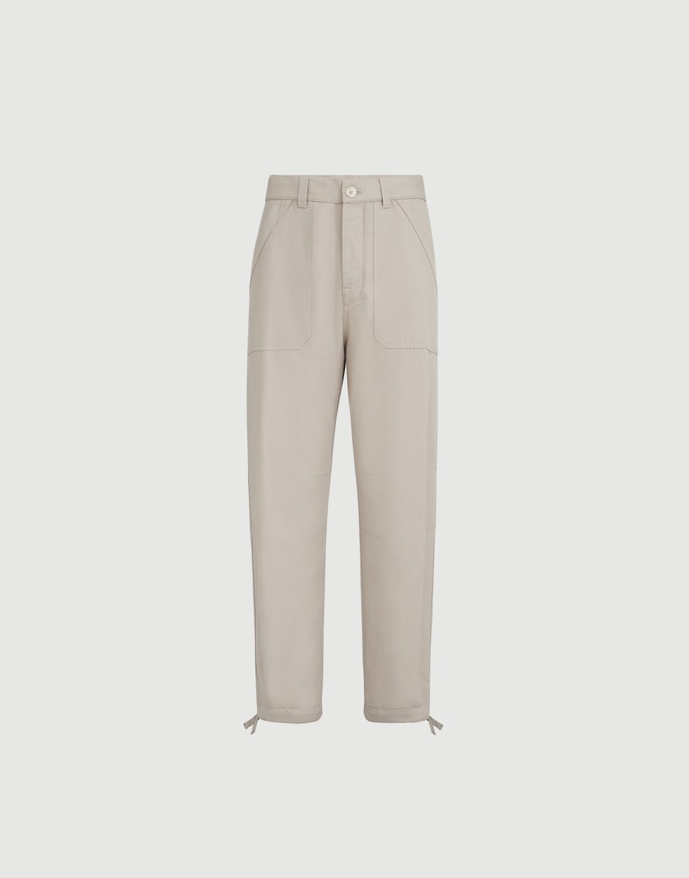 Pantalón de dril Cacao Hombre - Brunello Cucinelli