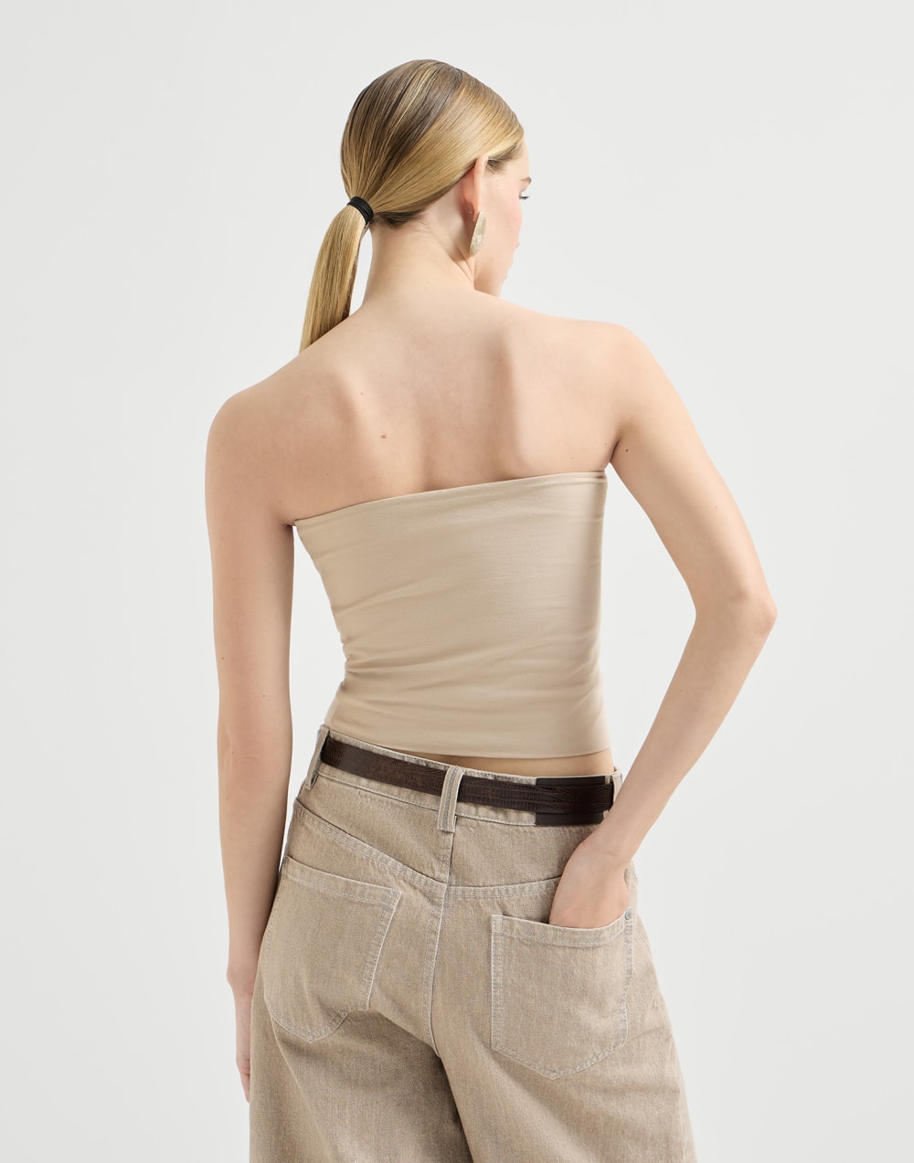 Bandeau top Beige Woman - Brunello Cucinelli