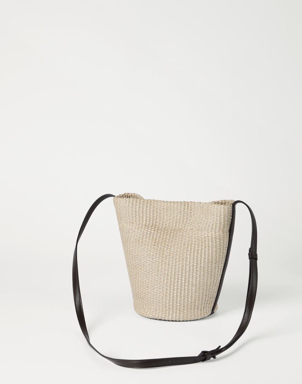 Sartorial small bucket bag Beige Woman - Brunello Cucinelli