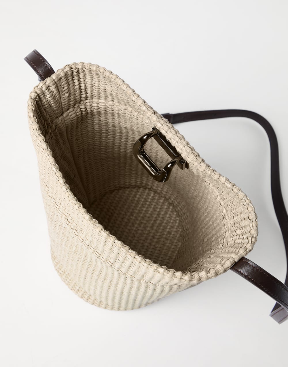 Sartorial small bucket bag Beige Woman - Brunello Cucinelli