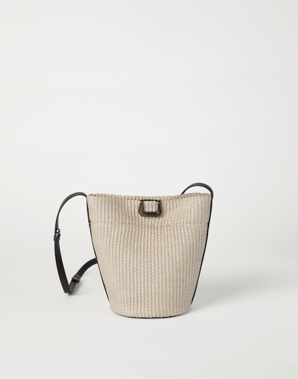 Sartorial small bucket bag Beige Woman - Brunello Cucinelli