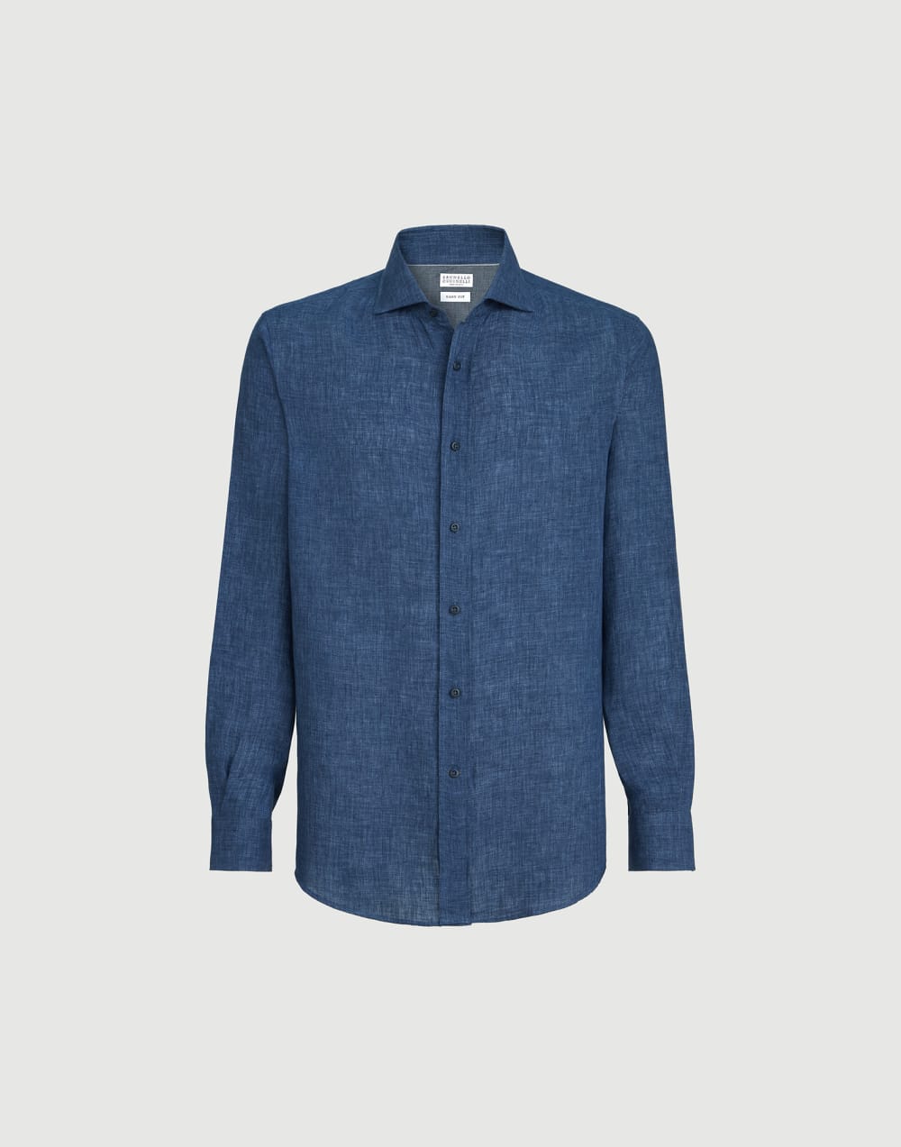 Délavé linen shirt Navy Blue Man - Brunello Cucinelli