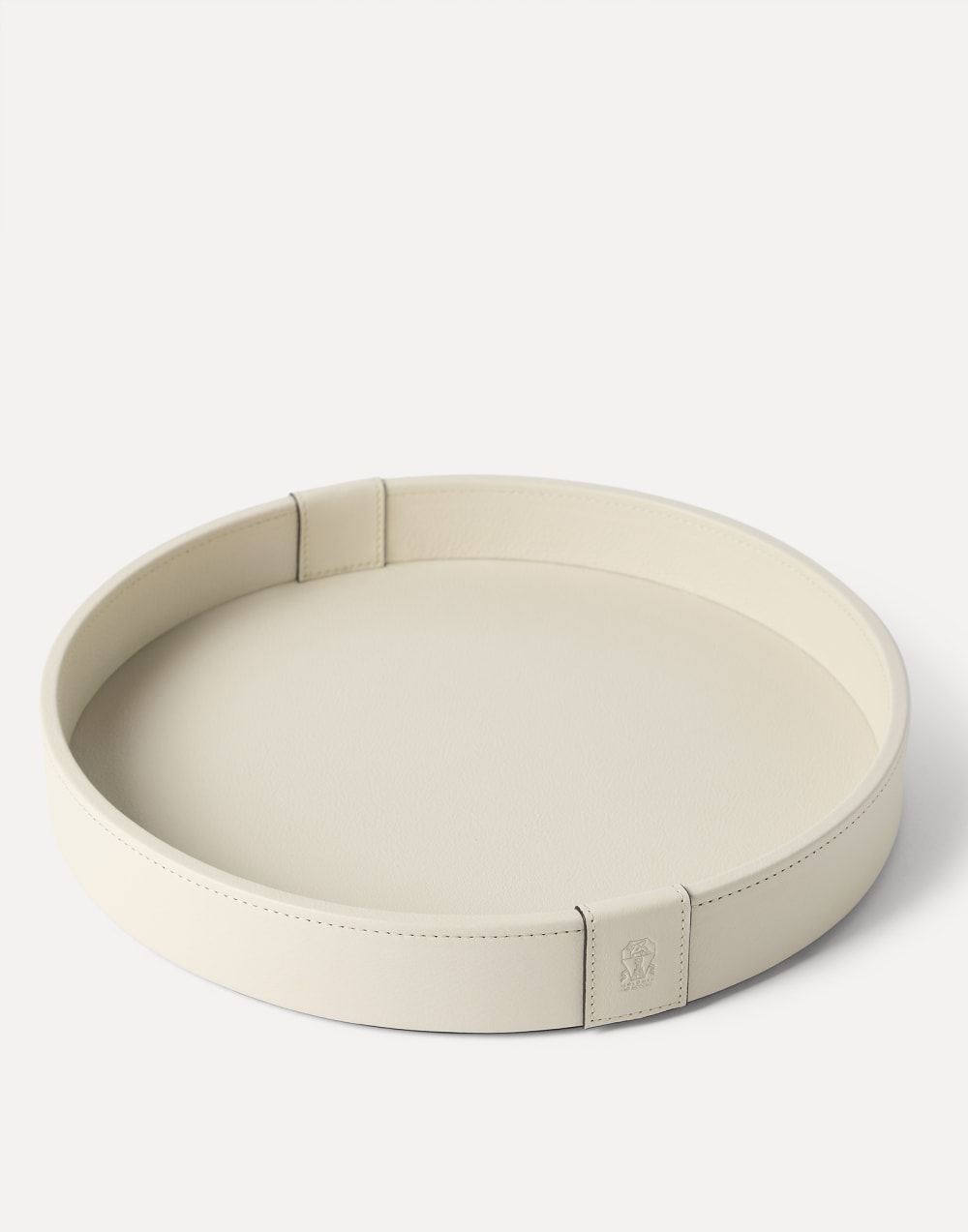 Wood and leather small tray Ivory Lifestyle - Brunello Cucinelli