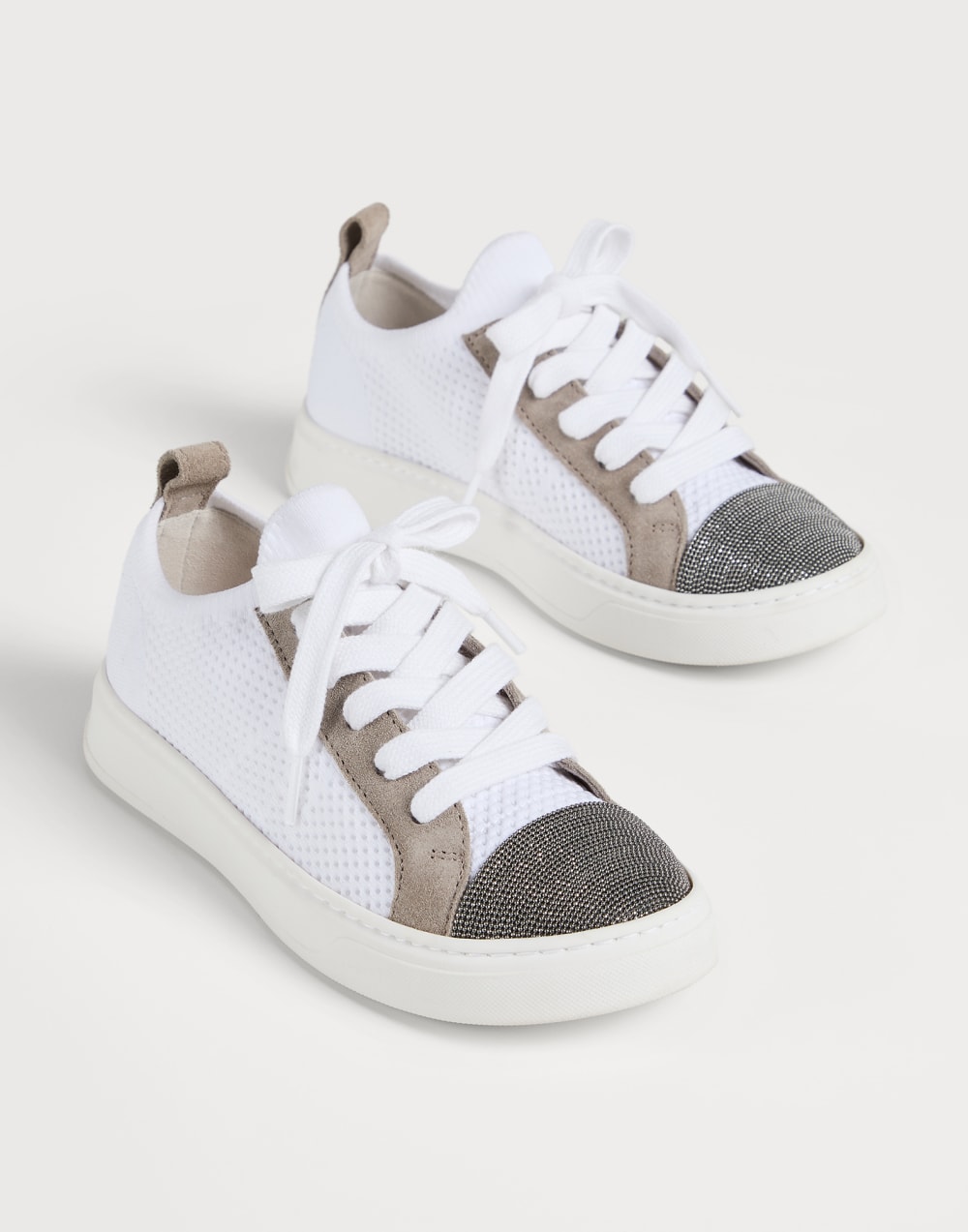 Knit sneakers White Girls - Brunello Cucinelli