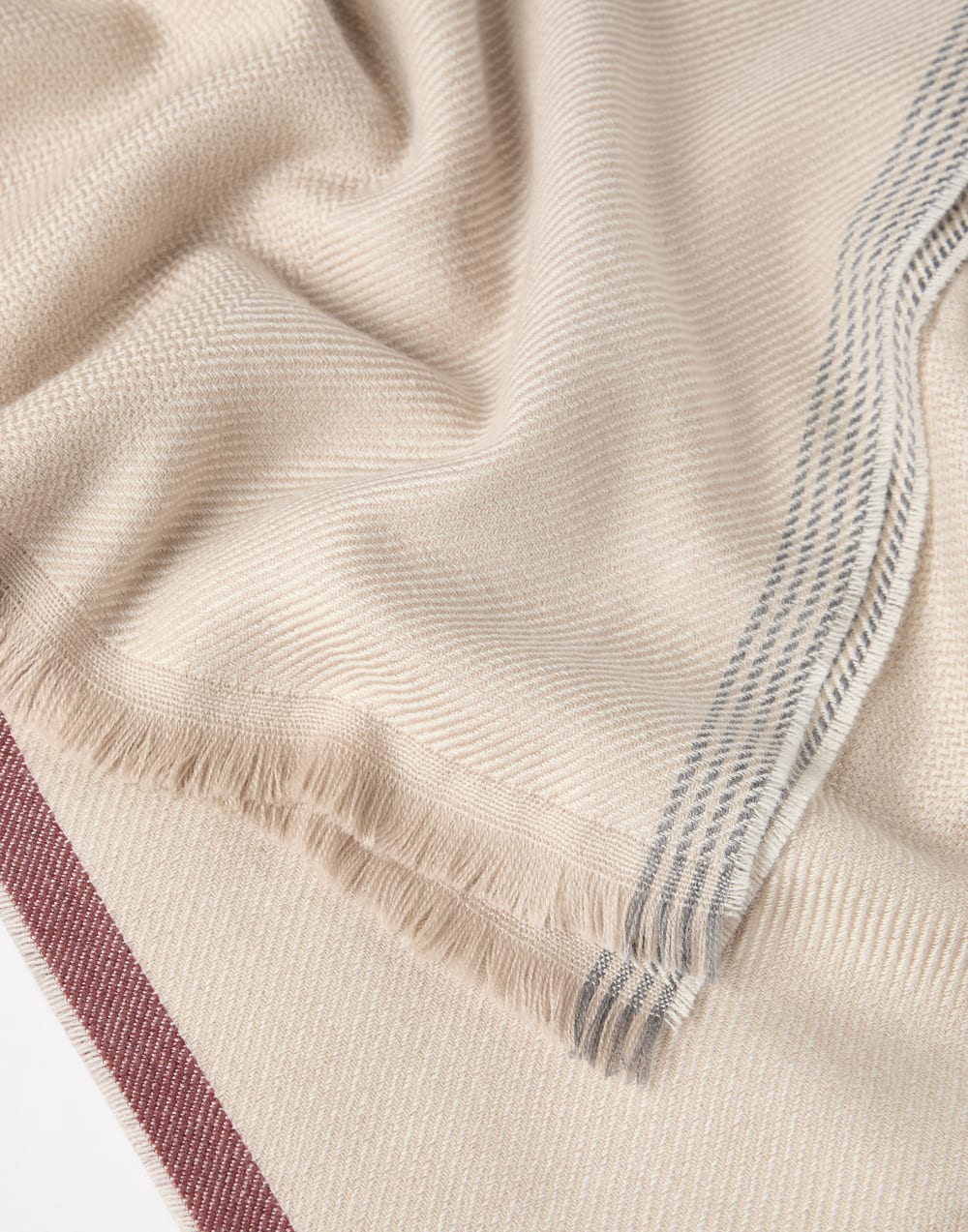 Wool and cashmere scarf Sand Man - Brunello Cucinelli