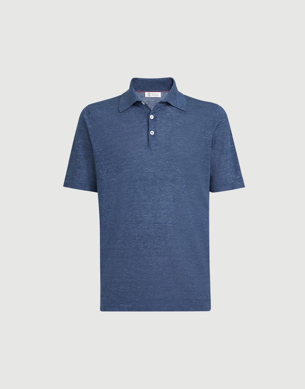 Polo-style sweater Denim Man - Brunello Cucinelli