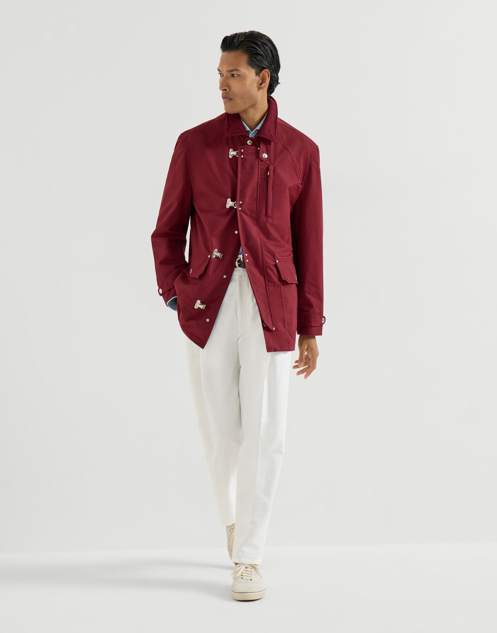 Chemise en chambray Denim Clair Homme - Brunello Cucinelli