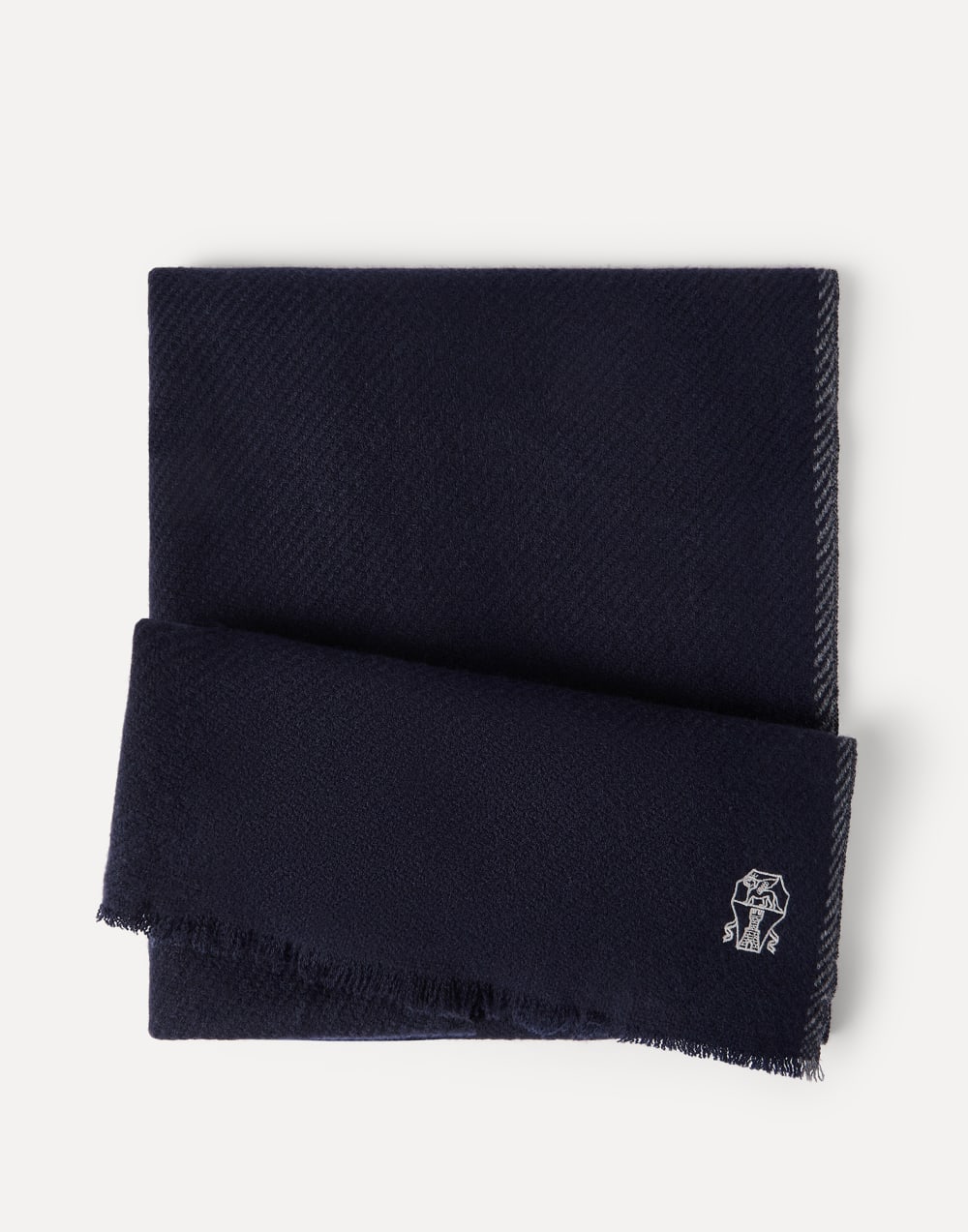 Cashmere scarf Marine Blue Man - Brunello Cucinelli