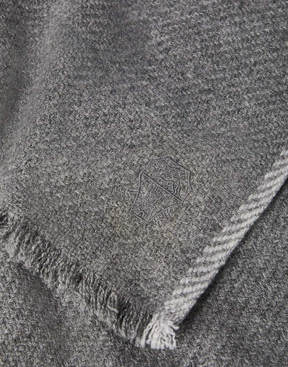 Cashmere scarf Medium Grey Man - Brunello Cucinelli