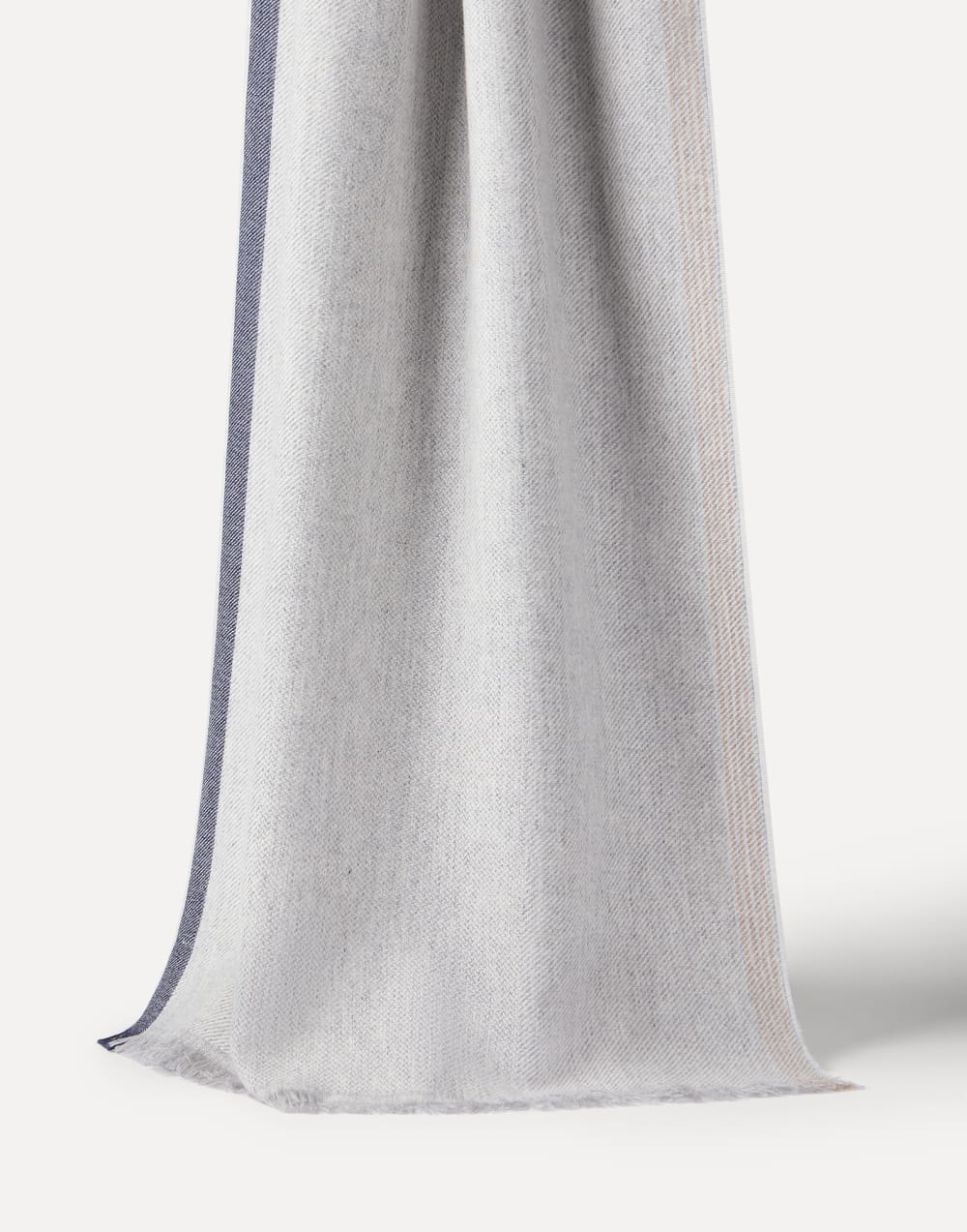 Cashmere scarf Pearl Grey Man - Brunello Cucinelli