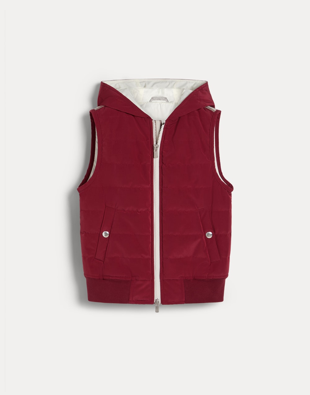 Hooded down vest Strawberry Boys - Brunello Cucinelli